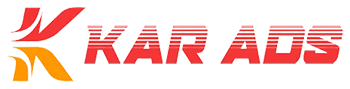 A red logo of ar