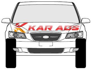 a white and black car vector image with Kar Ads logo